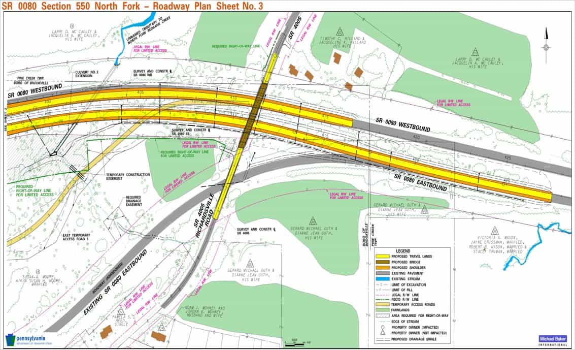 I-80 North Fork - Project Plan Sheet 3